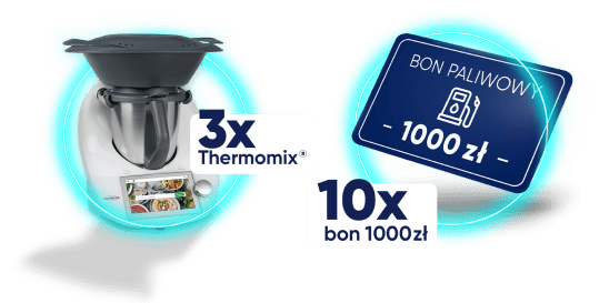 Bon paliwowy 1000zł oraz Thermomix